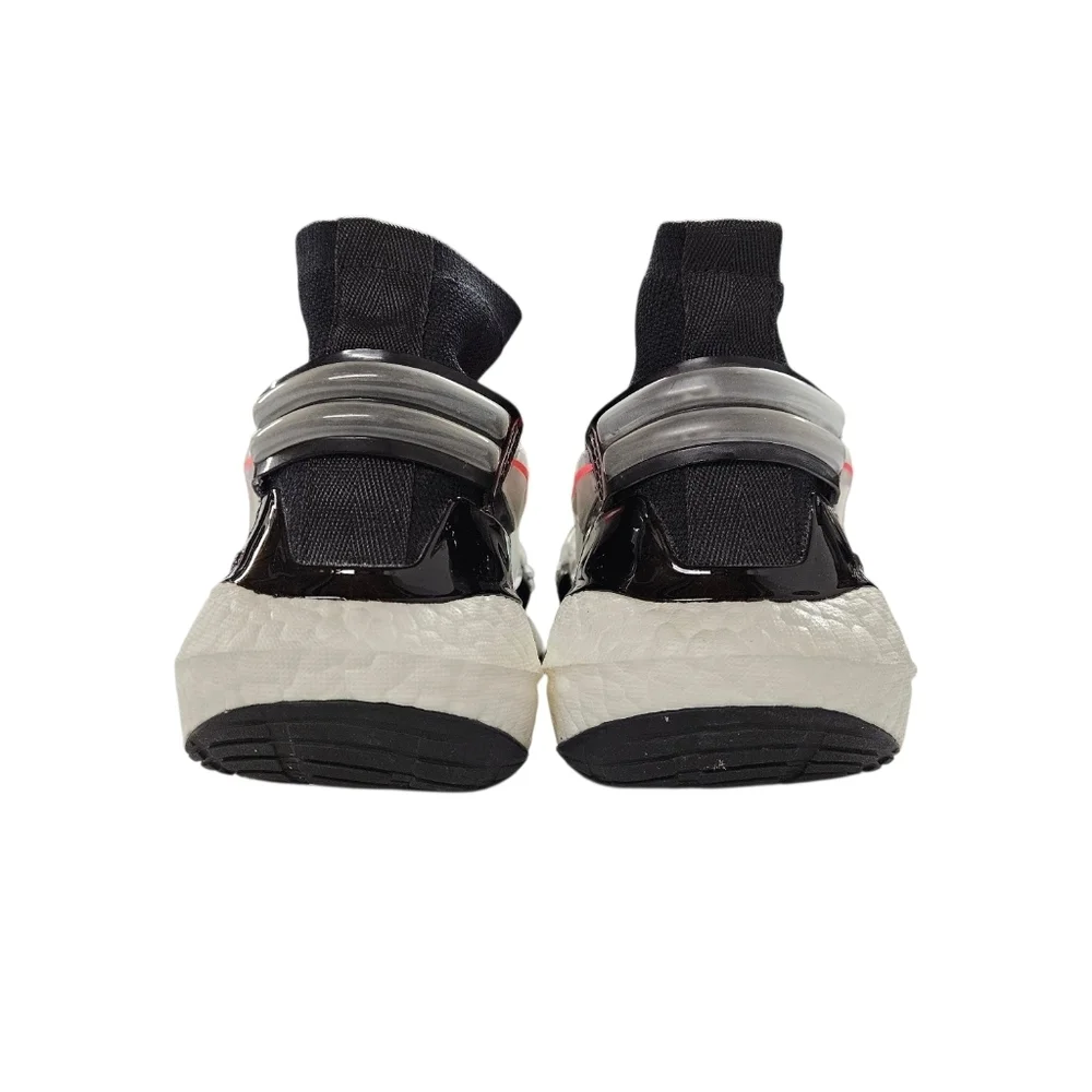 adidas Women's Black Gray White Sneakers with Orange Laces